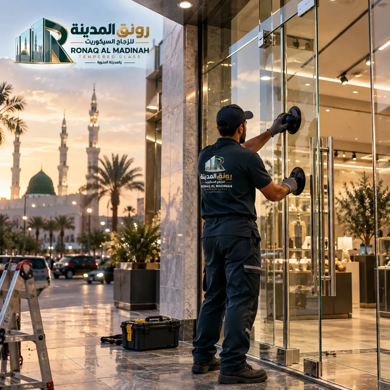 تركيب زجاج سيكوريت بالمدينة المنورة