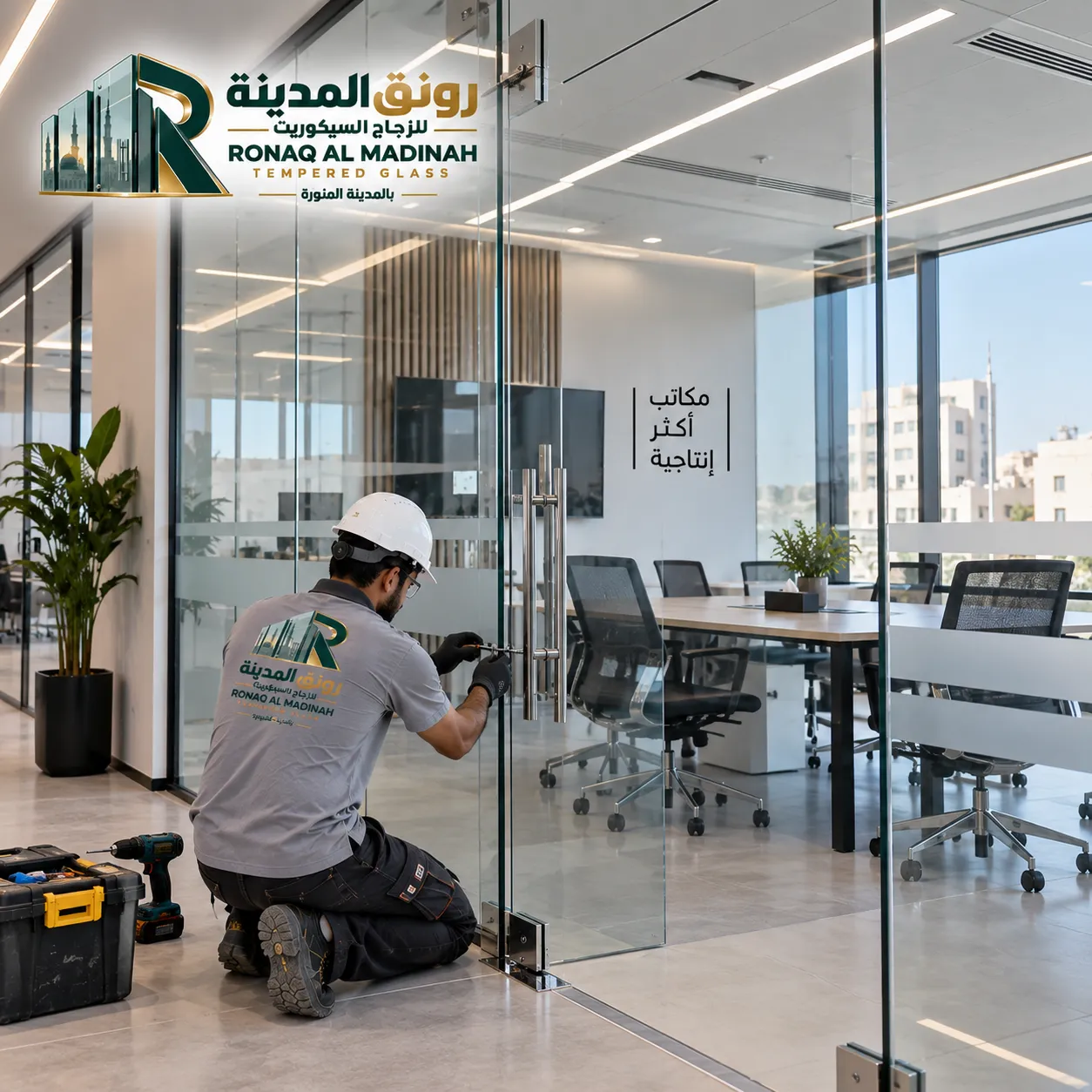 أبواب زجاج للمكاتب