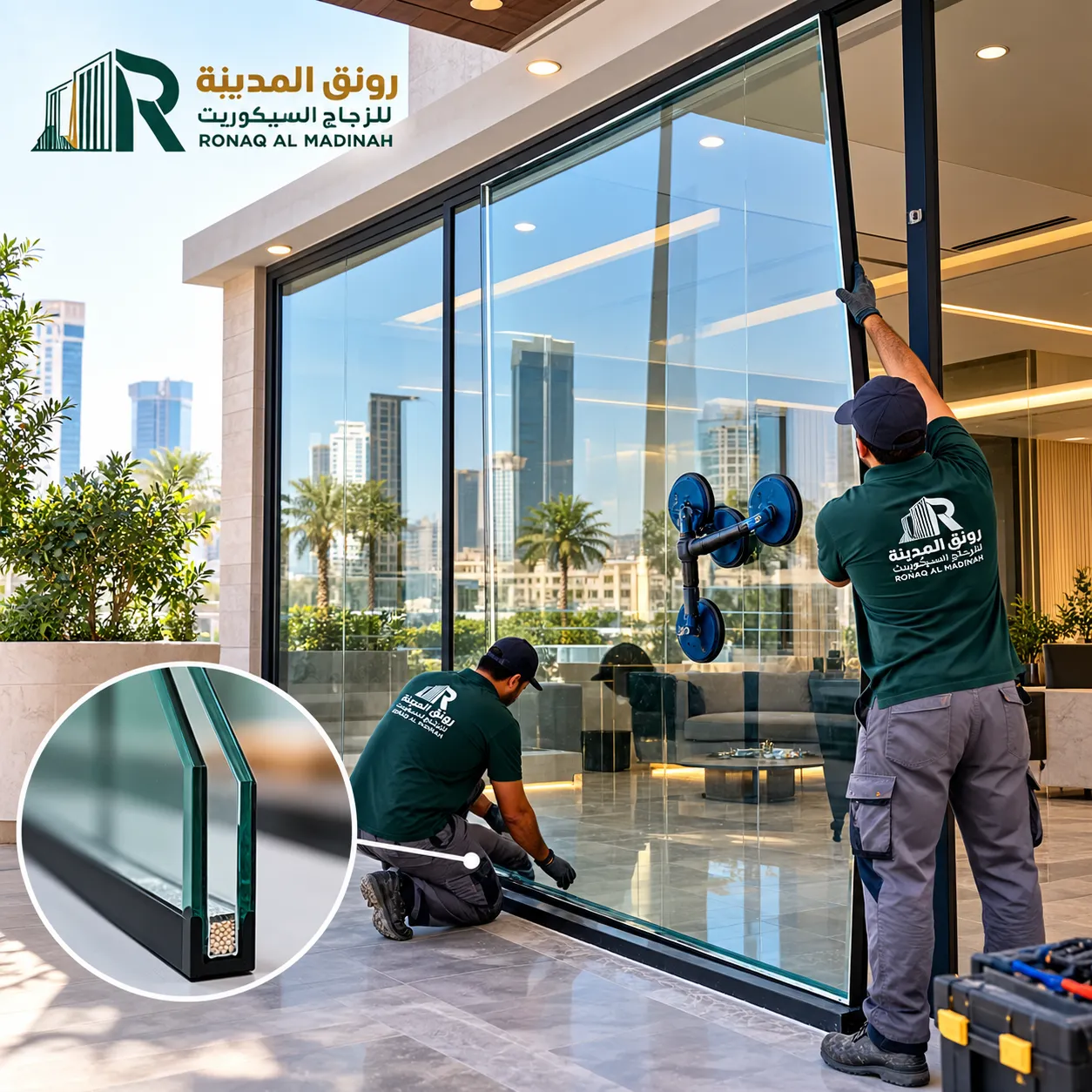 زجاج سيكوريت للمنازل بالمدينة المنورة